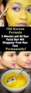 OLD KOREAN FORMULA 5 MINUTES AND ALL YOUR FACIAL HAIR WILL DISAPPEAR FROM YOUR FACE PERMANENTLY!!