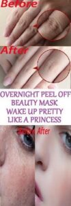 Overnight Peel Off Beauty Mask, Wake Up Pretty Like A Princess